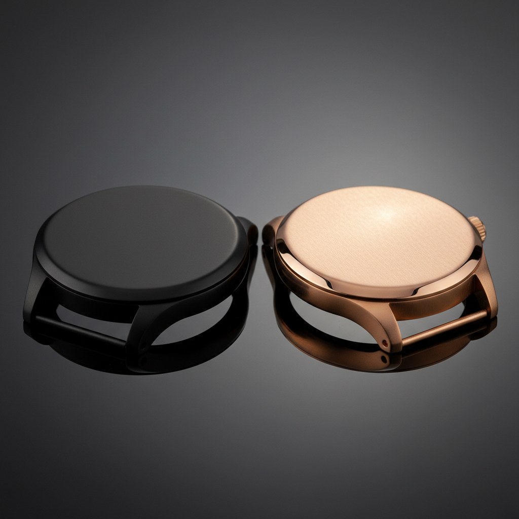 PVD kaplama — siyah ve rose gold